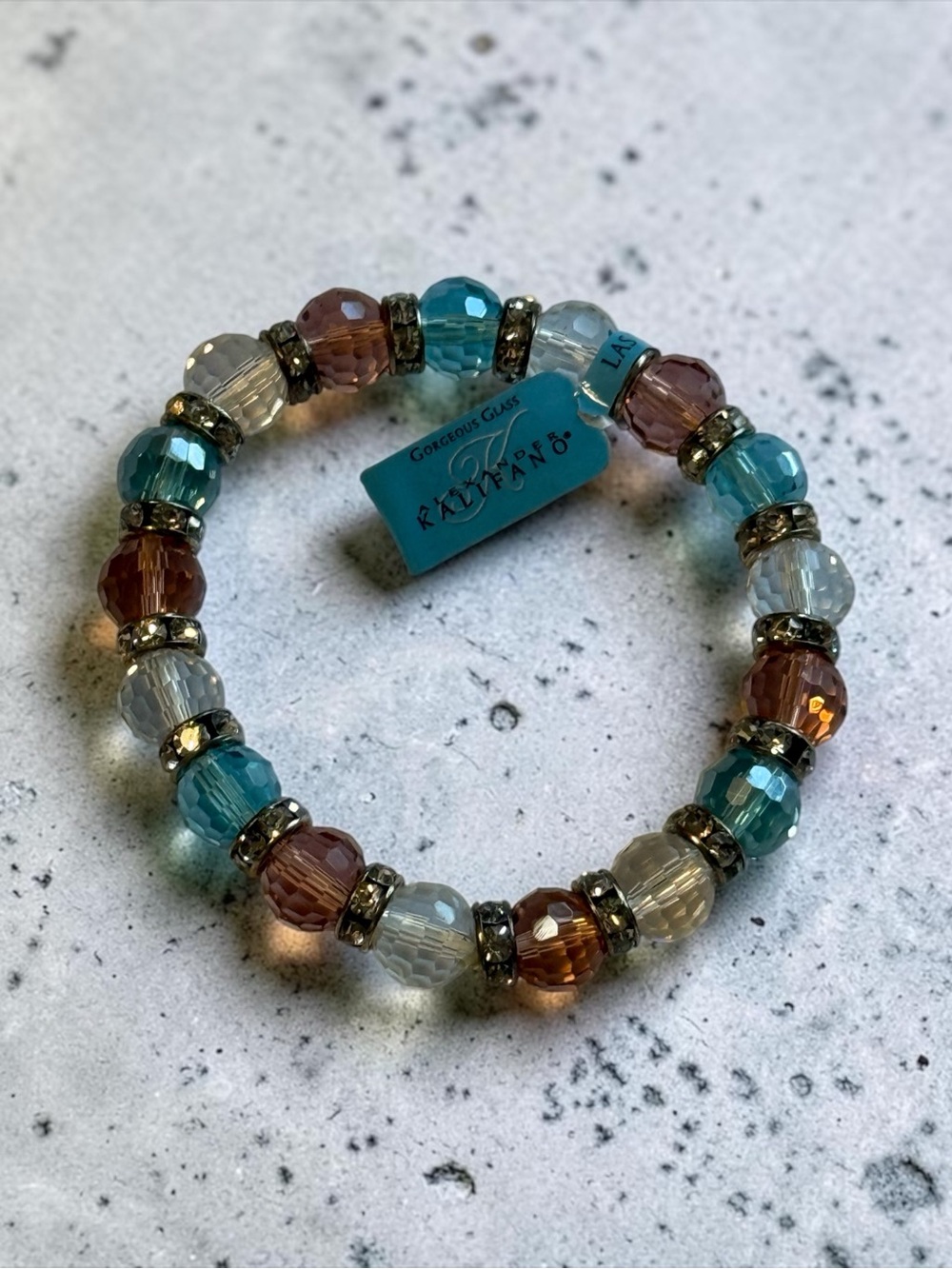 🫶🏻 Stunning Alexander Kalifano Glass Beaded Bracelet